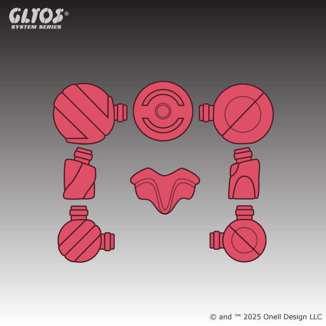 Axis Joint Set Genophorm Pink
