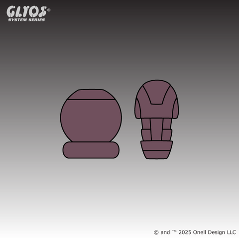 Phase Arm Set Mechaphorm Mauve Gray